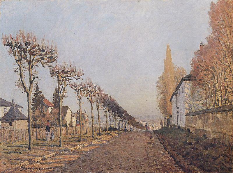 Alfred Sisley Chemin de la Machine Louveciennes, oil painting image
